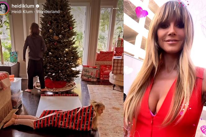 Heidi Klum została seksownym prezentem na Święta! Zobacz, co jest pod prezentowym papierem