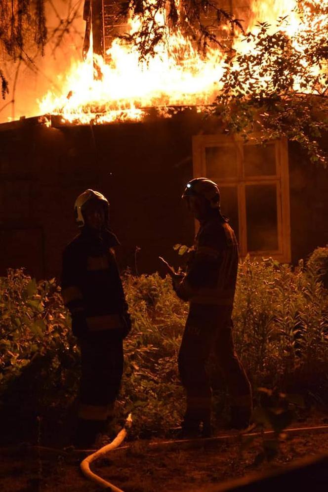 Strażacy pokazują, jak walczyli z ogniem w Kazimierzu Dolnym 