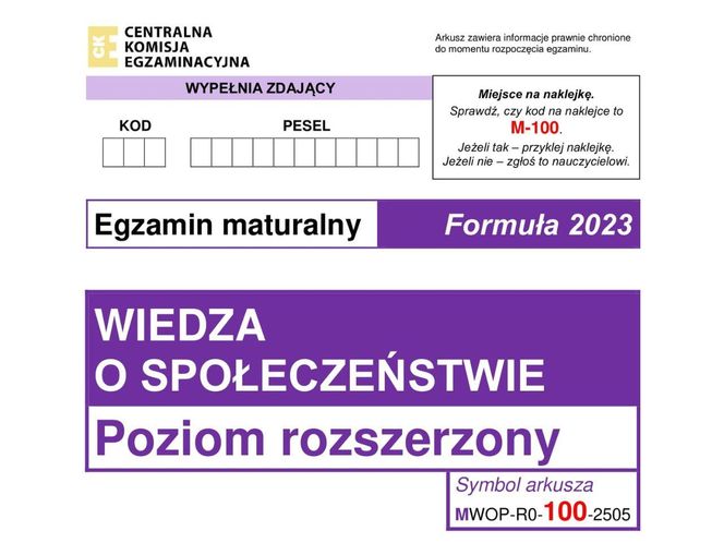 Matura WOS 2025 - ARKUSZ CKE, ODPOWIEDZI, ZADANIA DO POBRANIA