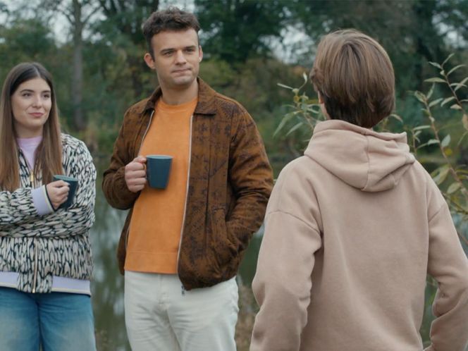 Barwy szczęścia, odcinek 3149: Emil (Artem Malaszczuk), Agata (Natalia Zambrzycka), Ignacy (Olaf Staszkiewicz) 