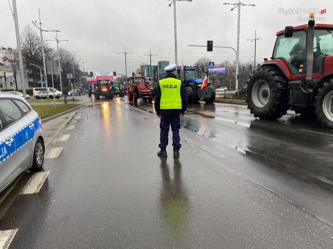 Strajk rolników w Śląskiem 20.02.2024