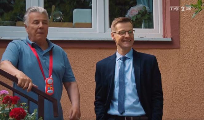 M jak miłość odc 1614. Piotrek (Marcin Mroczek), Wojtek Marszałek (Emilian Kamiński)