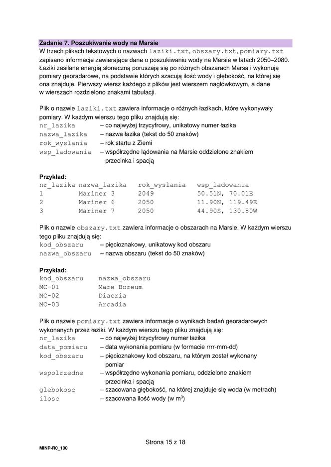 Matura 2025 informatyka rozszerzona - arkusz CKE 14.05.2025 - Formuła 2023