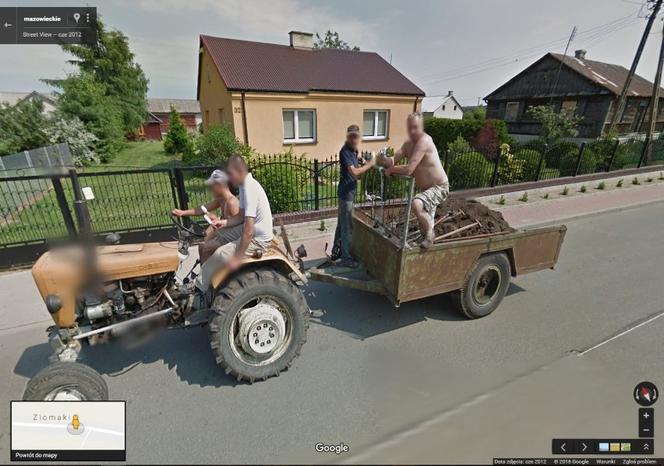 Dziwne zdjęcia z Google Street View w Polsce