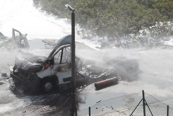 Wybuch auta z gazem spalił zywcem dwóch pracowników