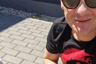 Marcin Mroczek (Piotrek w M jak miłość) z synem Kacprem