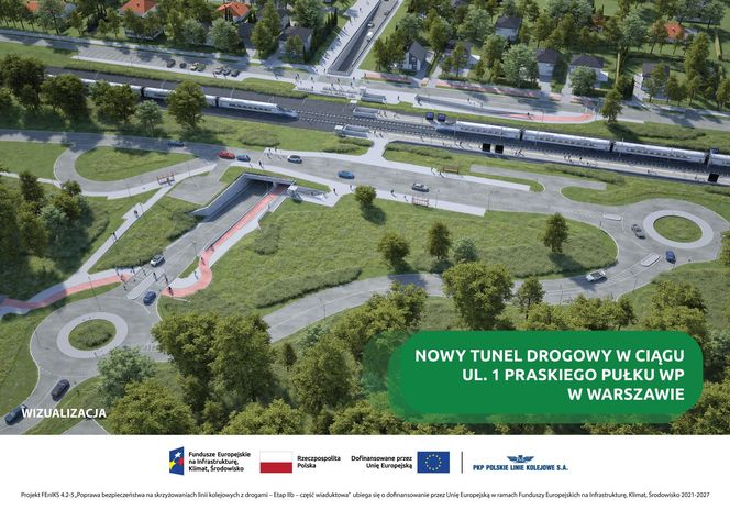 Warszawa. Tunel w Wesołej