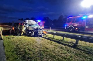 Poważny wypadek na S17 w kierunku Warszawy