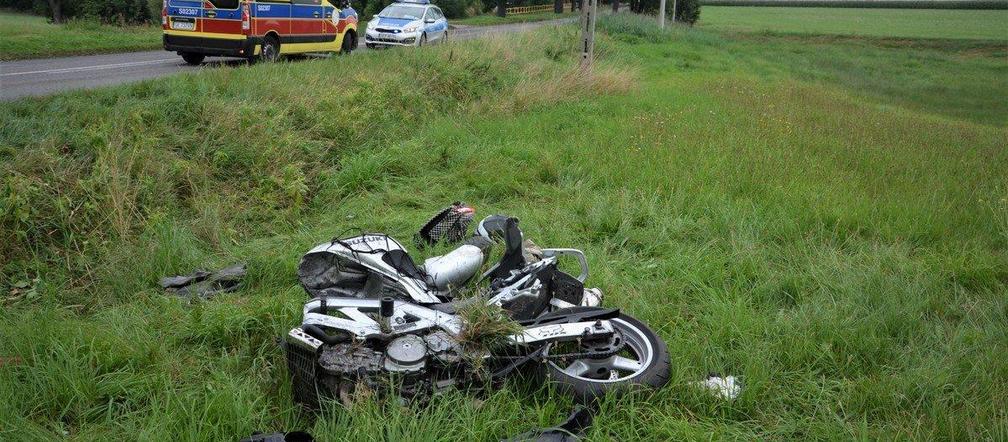 O włos od tragedii w Mikołowie. 19-letni motocyklista cudem uszedł z życiem