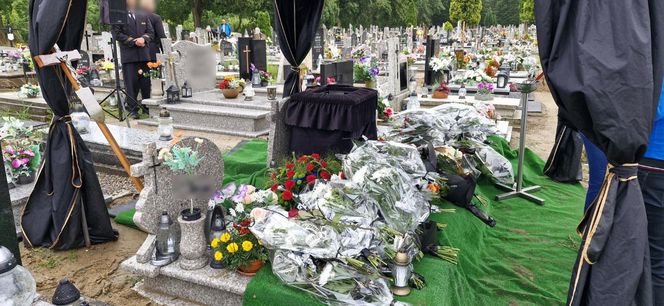 Pogrzeb Grzegorza G., który zginął w Nowem