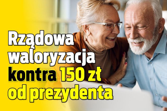 Rządowa waloryzacja kontra 150 zł od prezydenta. Kto zyska najwięcej?