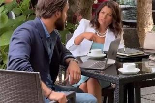 Przyjaciółki 24. sezon na planie. Dorotka (Agnieszka Sienkiewicz-Gauer), Borys (Piotr Stramowski)