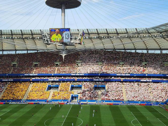 Kibice na meczu Pogoń - Legia