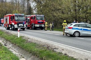 Nie żyje kierowca osobówki, pasażerka w szpitalu. Tragiczny wypadek koło Kraśnika