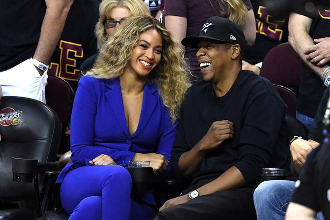 Beyonce i Jay-Z na meczu koszykówki