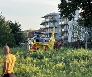 Obywatel Ukrainy potrącił 10-letniego chłopca na rowerze. Lądował śmigłowiec LPR