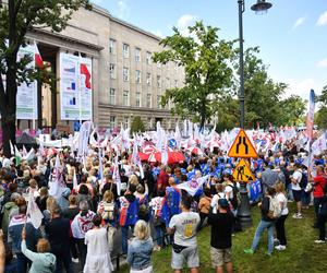 Protest nauczycieli w Warszawie