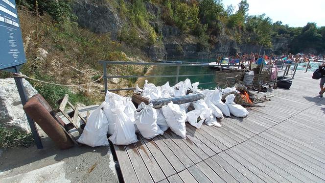 Klub Płetwonurków LOK "Litoral" zorganizował podwodne sprzątanie Zakrzówka