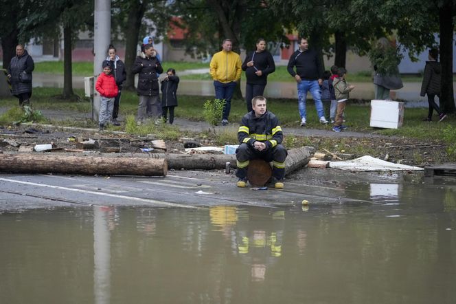 Sytuacja powodziowa. Ostrawa, Czechy