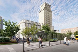 Zielona oaza na placu Powstańców Warszawy