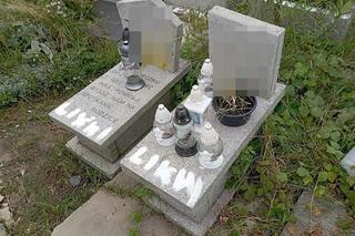 Ksiądz kazał białą farbą pisać na nagrobkach likwidacja