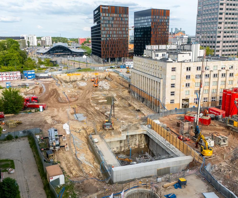Budowa tunelu w Łodzi. Tak wygląda plac budowy tunelu przy Łodzi Fabrycznej
