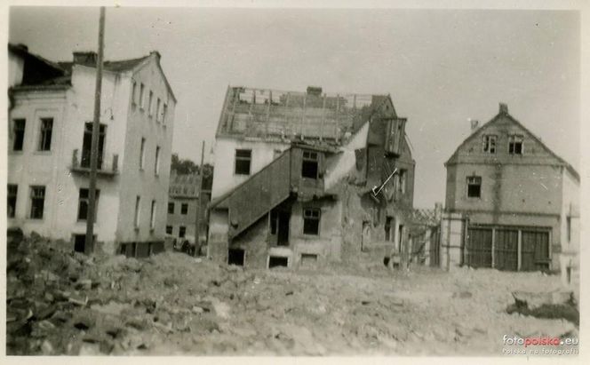 Białystok zniszczony po II wojnie światowej