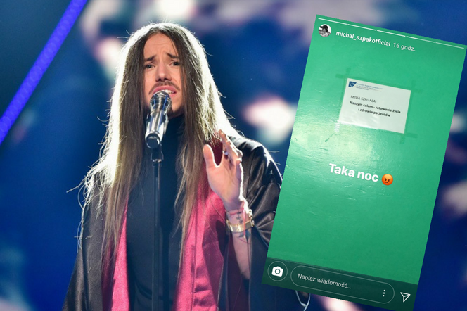 Michał Szpak w szpitalu! Co się stało i co z koncertami