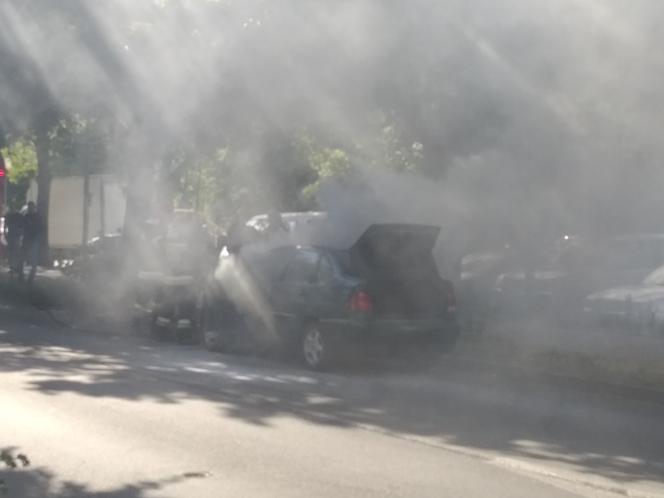 Pożar samochodu w Gorzowie