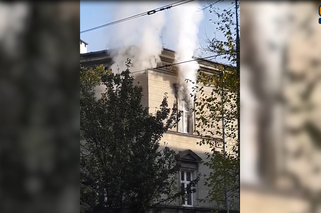 Groźny pożar kamienicy w ścisłym centrum Krakowa