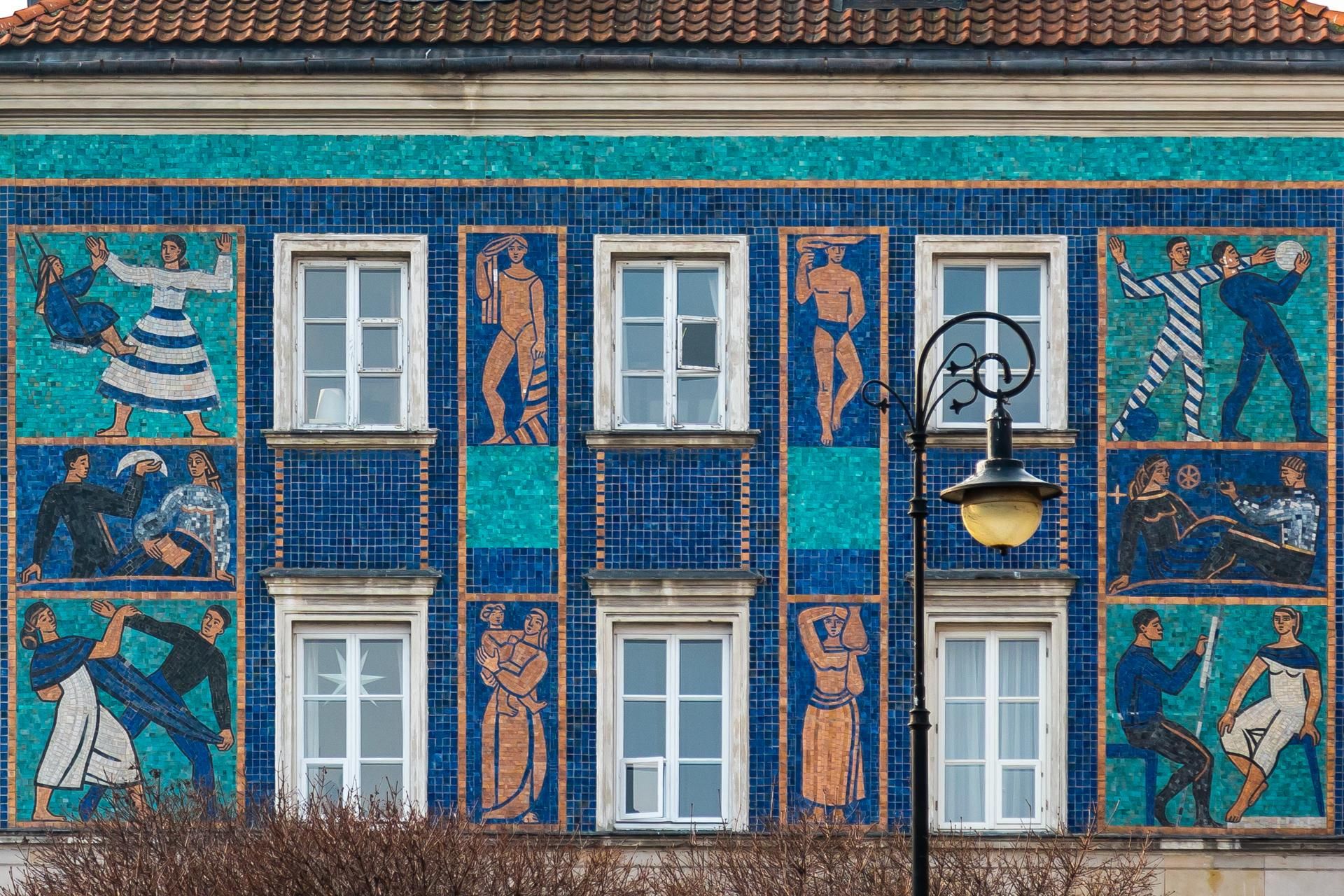 Mozaika na Mostowej 9a w Warszawie