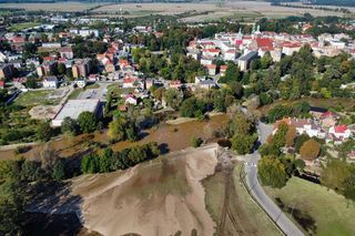 Szprotawa. Zniszczenia po powodzi 