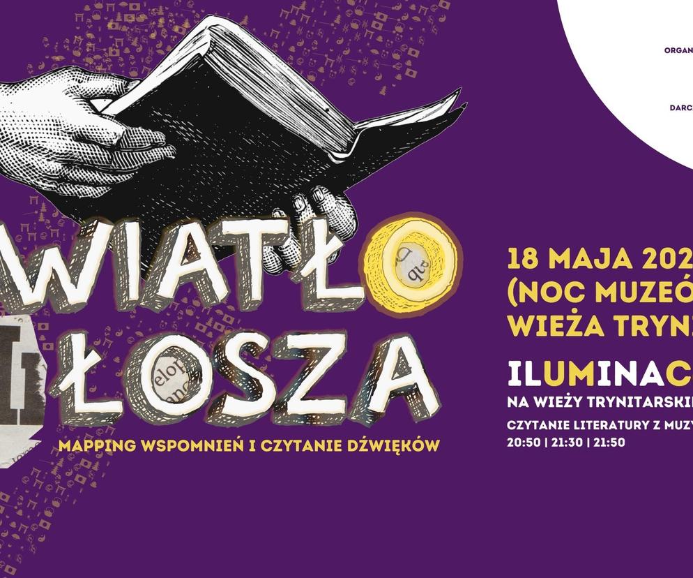 Światło Miłosza, Mapping Wspomnień i Czytanie Dźwięków - plakat wydarzenia