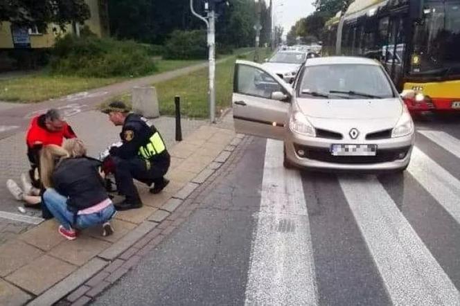 Warszawa: straż miejska pomogła potrąconym kobietom