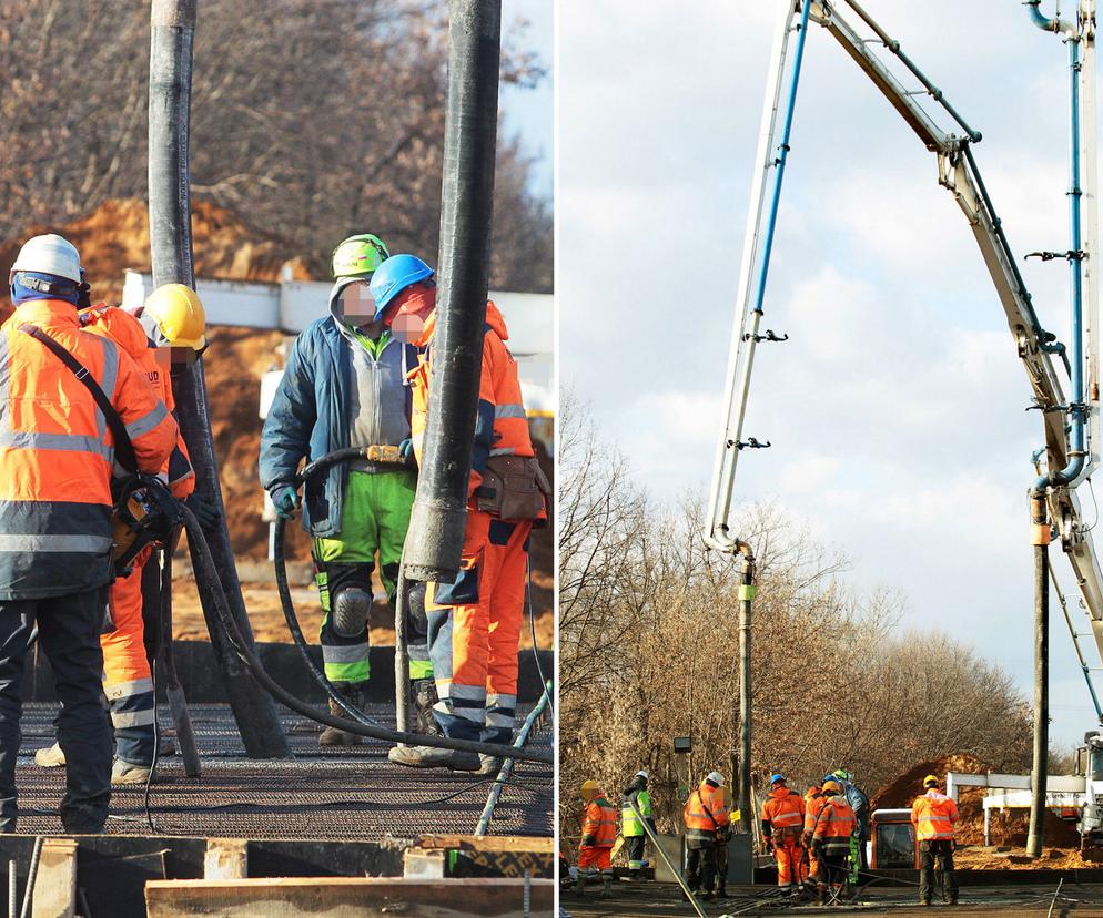 Leją beton na Marywilskiej. Remont walącego się wiaduktu wszedł w kluczowy etap