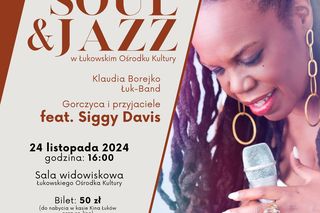 „Jesienny wieczór Soul & Jazz” z występem Siggy Davis w Łukowie