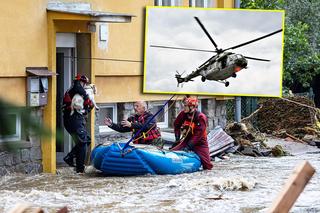 Czeskie śmigłowce ratują powodzian w rejonie Wrocławia. Są lepiej wyposażone niż polskie maszyny