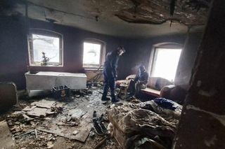 Bezdomny w Smolnie. Pomogli mu policjanci Komendy Powiatowej Policji w Pucku