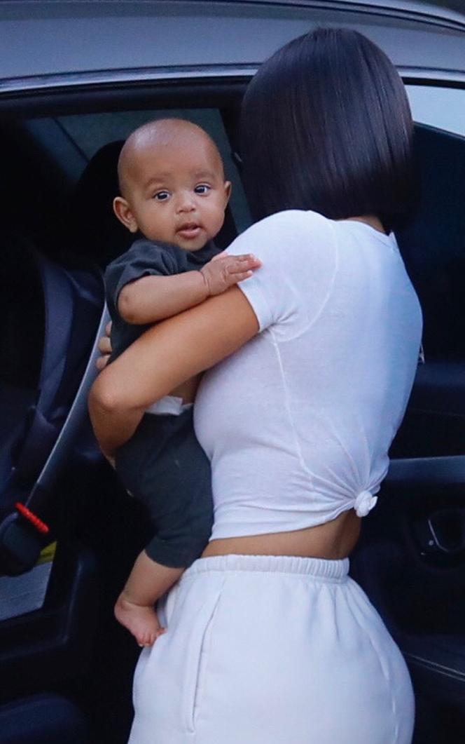 Kim Kardashian z synkiem Psalmem