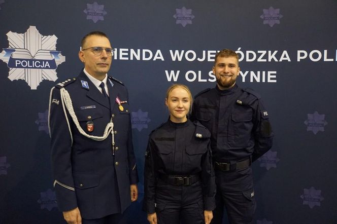 Nowi policjanci wypowiedzieli słowa przysięgi. Na Warmii i Mazurach rekrutacja wciąż trwa [ZDJĘCIA]