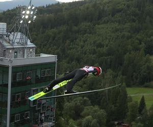 Kamil Stoch podczas konkursu indywidualnego mistrzostw Polski w skokach narciarskich