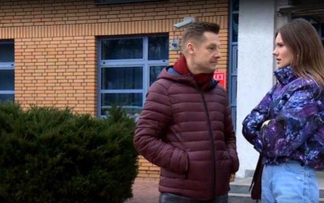 M jak miłość odc. 1517. Franka (Dominika Kachlik), Paweł (Rafał Mroczek)