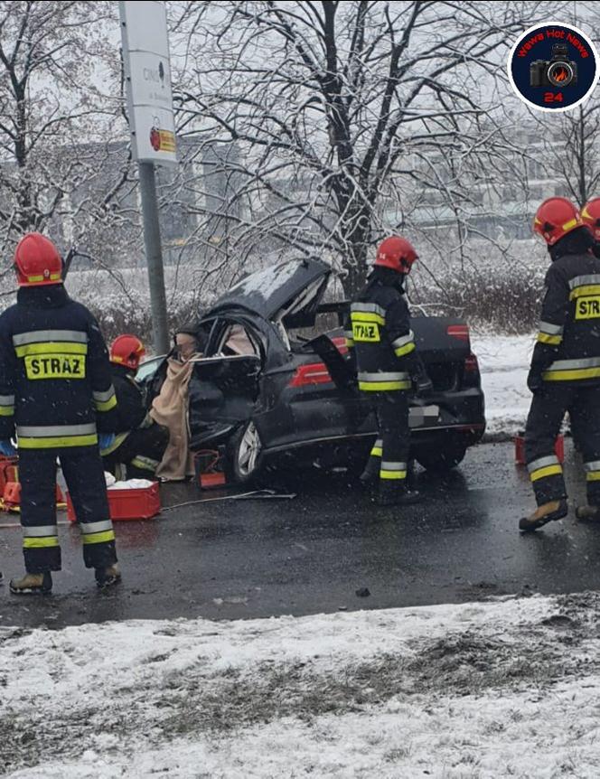 Potworny wypadek na Przyczółkowej