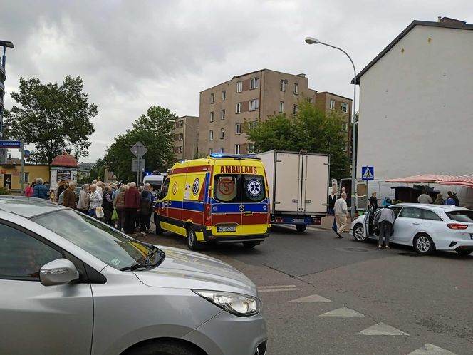 Potrącenie pieszego na pasach Rynkowa Siedlce