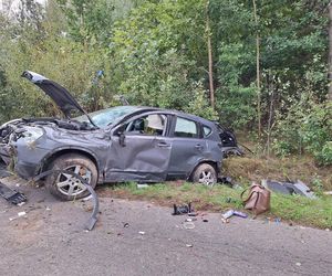 Wypadek między Stykowem i Kałkowem. Młoda kobieta w szpitalu