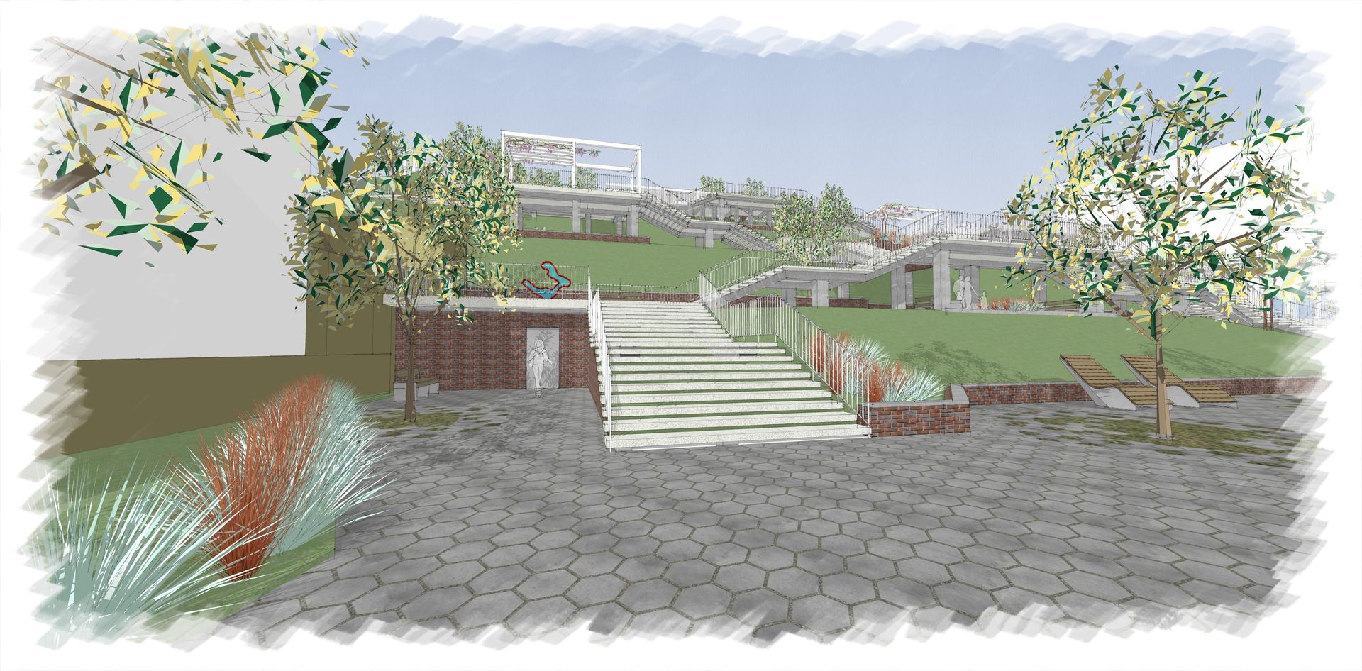 Schody Donikąd - wizualizacje