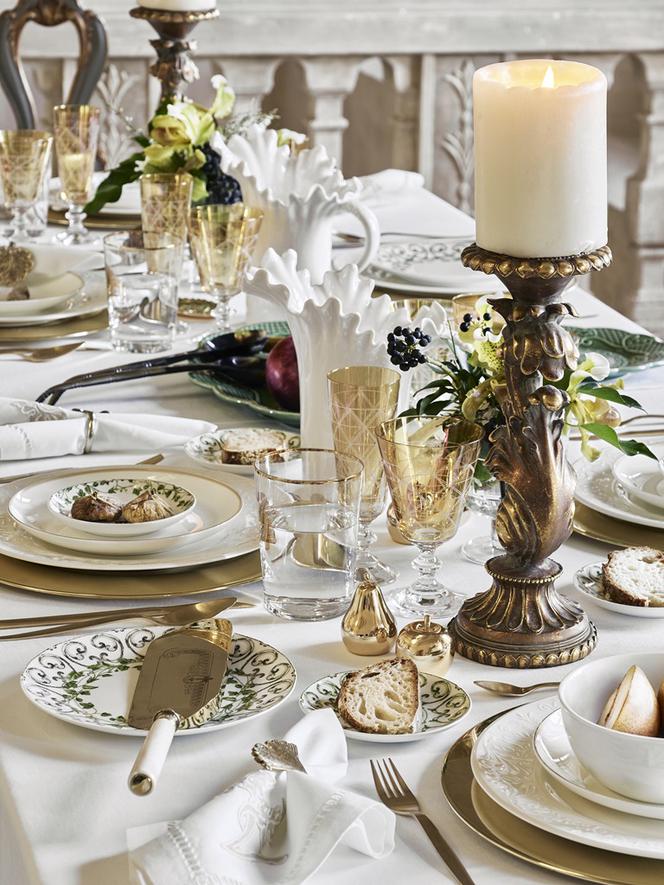 Elegancka dekoracja stołu w stylu nowoczesnej klasyki