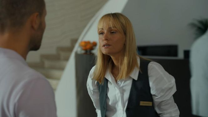 Barwy szczęścia, odcinek 3144. Franek (Mateusz Banasiuk), Ola (Michalina Robakiewicz)