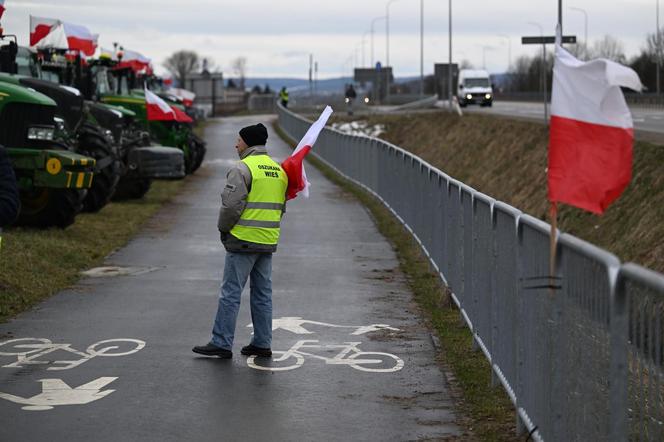 Protest rolników w Medyce