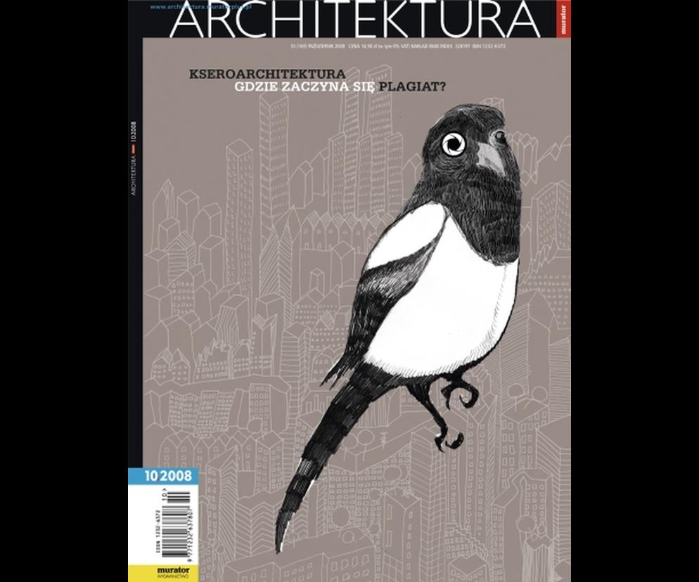 Okładka Miesięcznik Architektura 10/2008